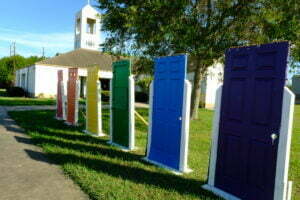 St Paul LGBTQIA+ Rainbow Door dedication6